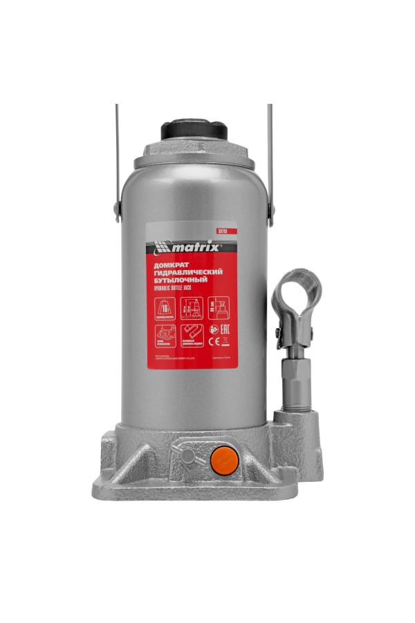 Домкрат гидравлический бутылочный, 16 т, h подъема 230-460 мм Matrix