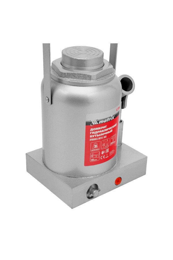 Домкрат гидравлический бутылочный, 30 т, h подъема 244-370 мм Matrix
