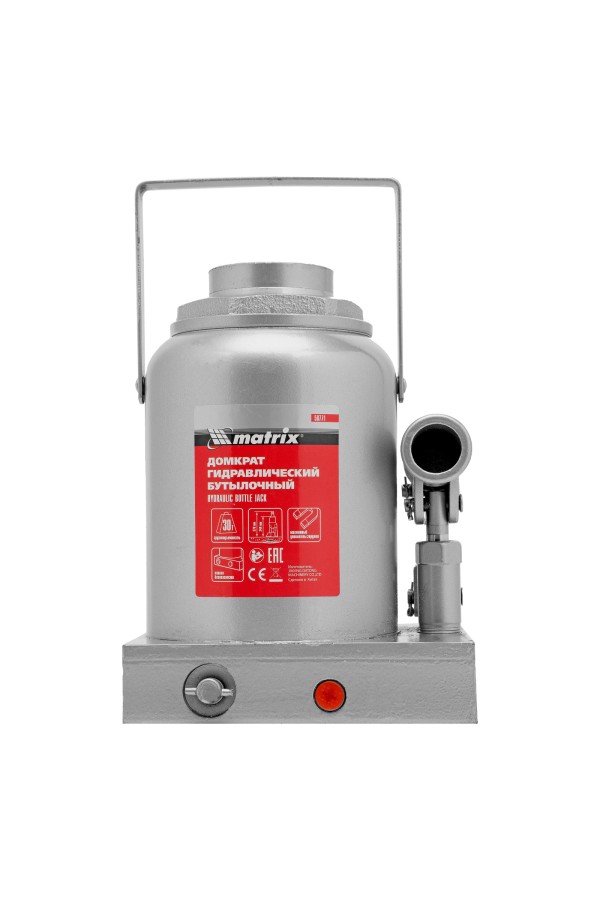 Домкрат гидравлический бутылочный, 30 т, h подъема 244-370 мм Matrix