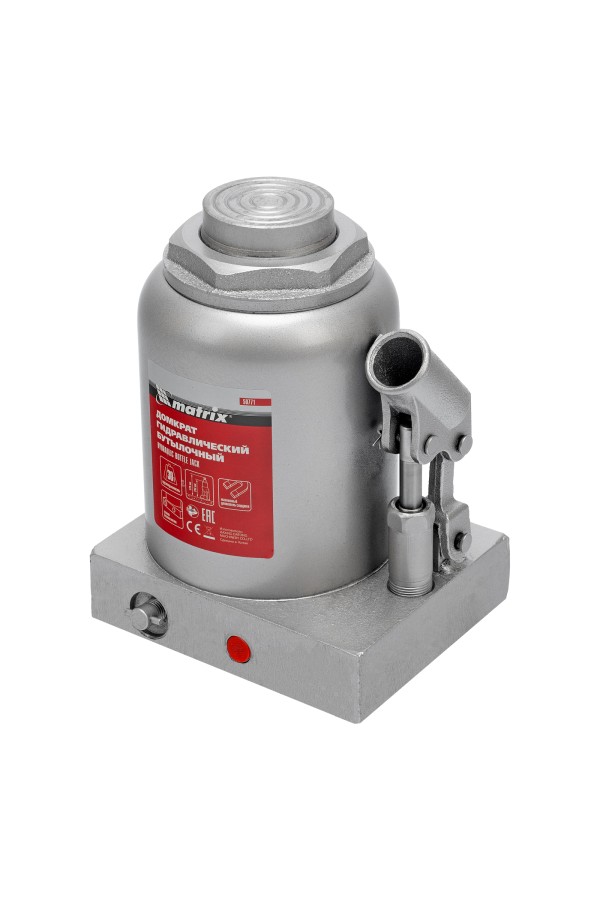 Домкрат гидравлический бутылочный, 30 т, h подъема 244-370 мм Matrix