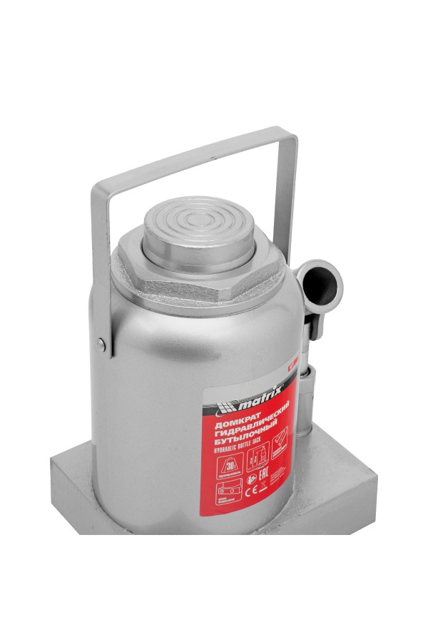 Домкрат гидравлический бутылочный, 30 т, h подъема 244-370 мм Matrix
