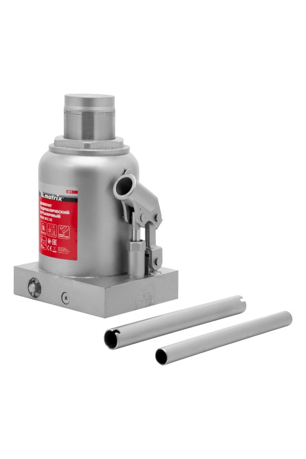 Домкрат гидравлический бутылочный, 30 т, h подъема 244-370 мм Matrix