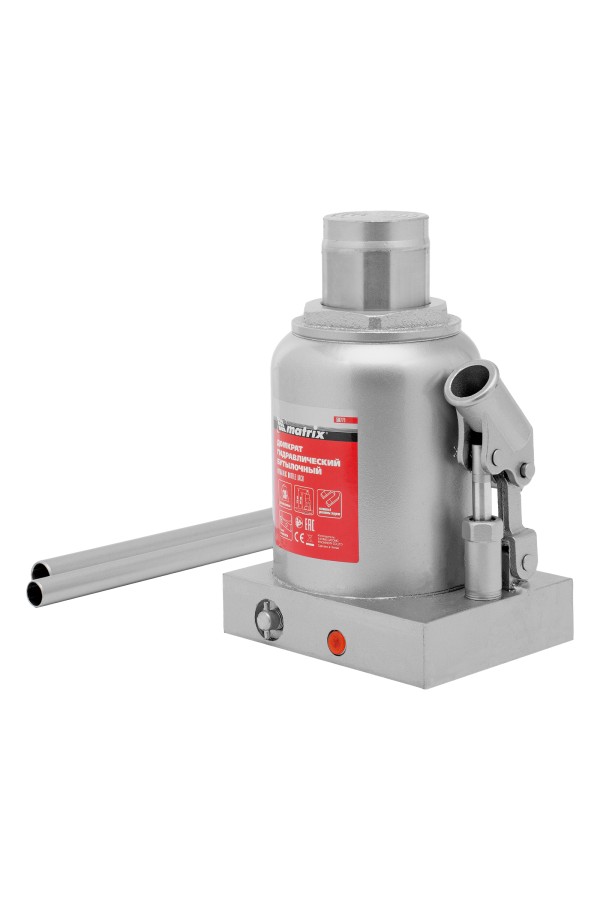 Домкрат гидравлический бутылочный, 30 т, h подъема 244-370 мм Matrix