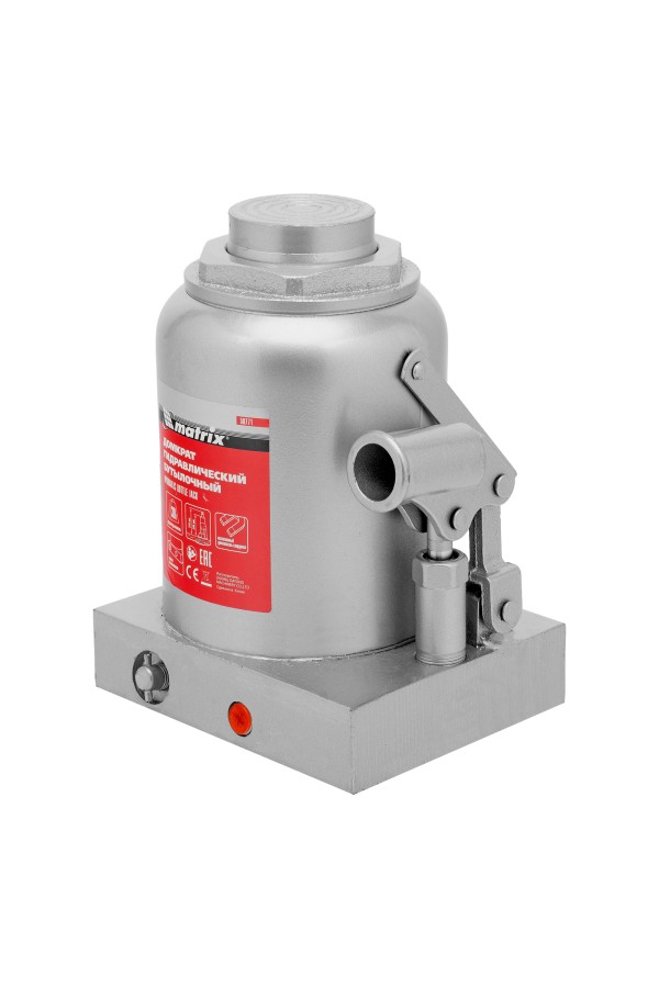 Домкрат гидравлический бутылочный, 30 т, h подъема 244-370 мм Matrix