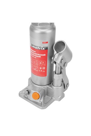 Домкрат гидравлический бутылочный, 2 т, h подъема 181-345 мм, в пластиковом кейсе Matrix