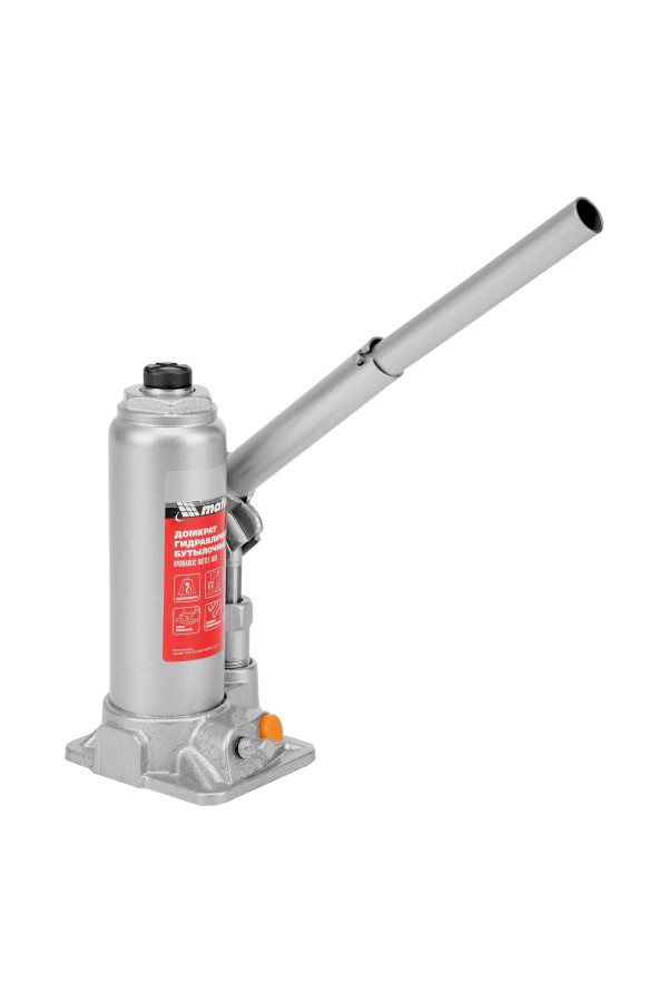 Домкрат гидравлический бутылочный, 2 т, h подъема 181-345 мм, в пластиковом кейсе Matrix