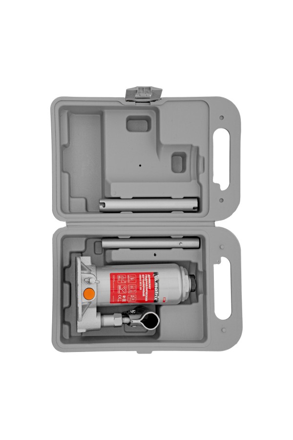 Домкрат гидравлический бутылочный, 3 т, h подъема 178-343 мм, в пластиковом кейсе Matrix