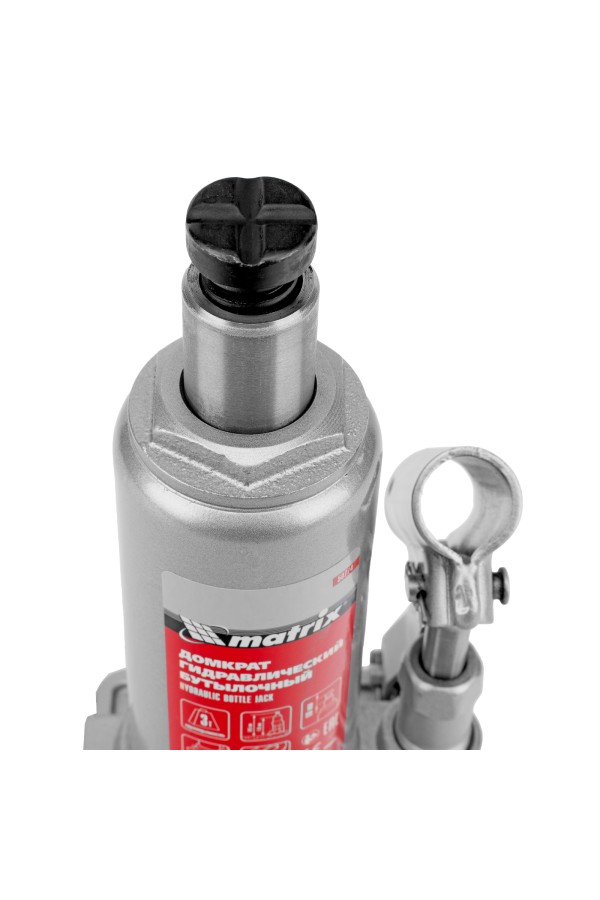 Домкрат гидравлический бутылочный, 3 т, h подъема 178-343 мм, в пластиковом кейсе Matrix
