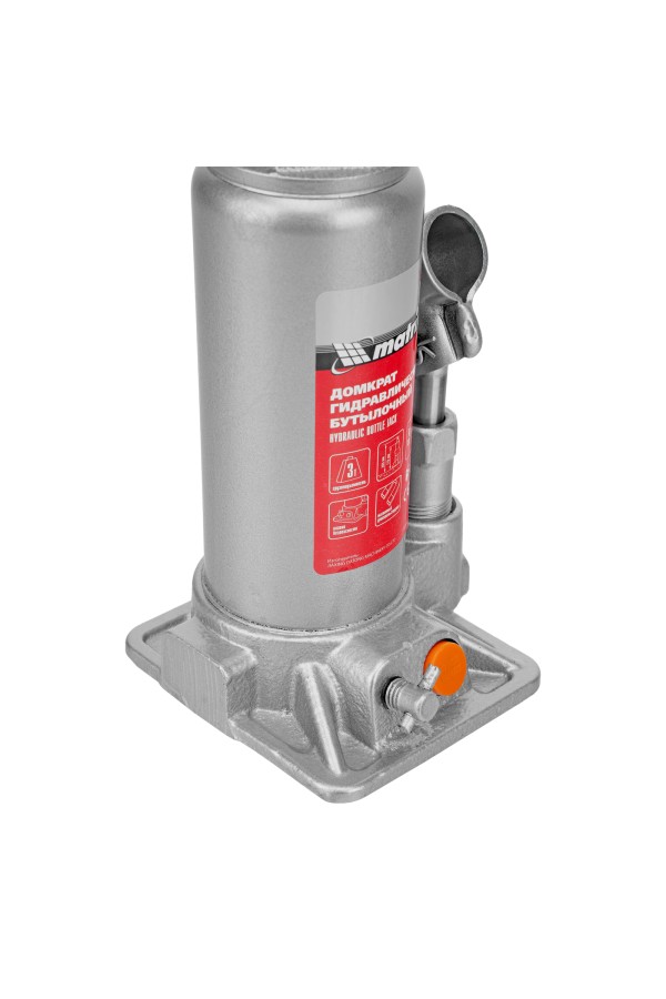 Домкрат гидравлический бутылочный, 3 т, h подъема 178-343 мм, в пластиковом кейсе Matrix