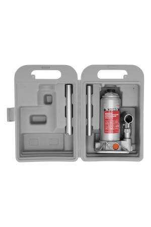 Домкрат гидравлический бутылочный, 3 т, h подъема 178-343 мм, в пластиковом кейсе Matrix