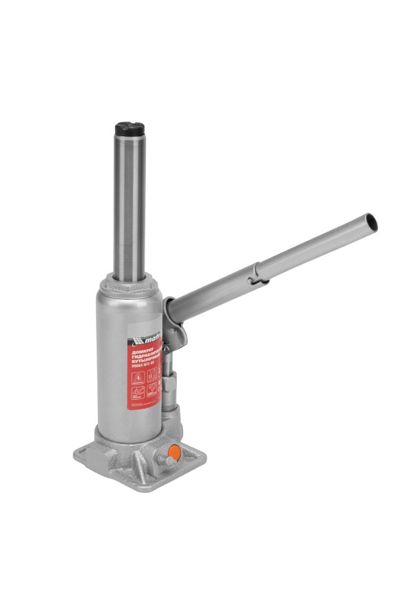 Домкрат гидравлический бутылочный, 4 т, h подъема 194-372 мм, в пластиковом кейсе Matrix