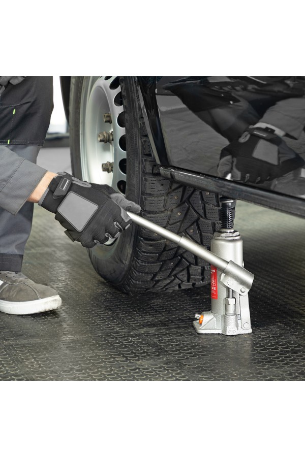 Домкрат гидравлический бутылочный, 4 т, h подъема 194-372 мм, в пластиковом кейсе Matrix