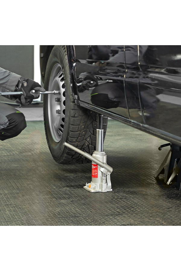 Домкрат гидравлический бутылочный, 5 т, h подъема 197-382 мм, в пластиковом кейсе Matrix