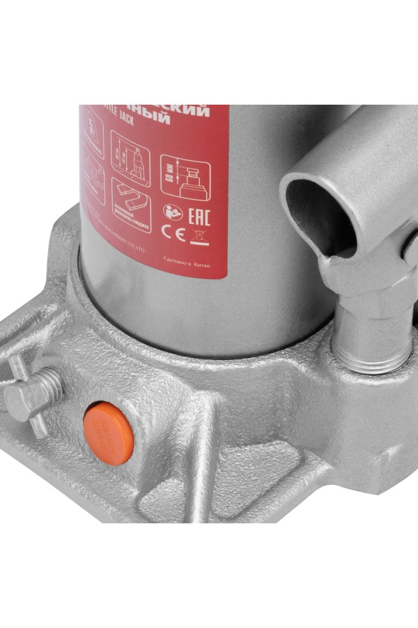 Домкрат гидравлический бутылочный, 5 т, h подъема 197-382 мм, в пластиковом кейсе Matrix