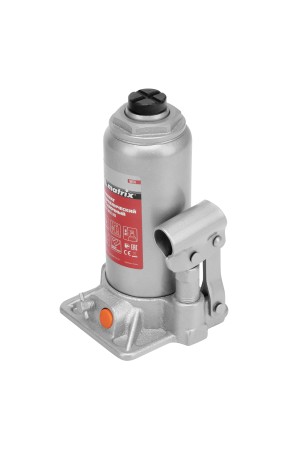 Домкрат гидравлический бутылочный, 5 т, h подъема 197-382 мм, в пластиковом кейсе Matrix