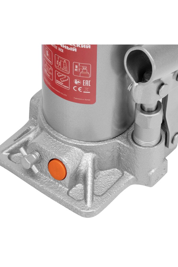 Домкрат гидравлический бутылочный, 6 т, h подъема 216-413 мм, в пластиковом кейсе Matrix