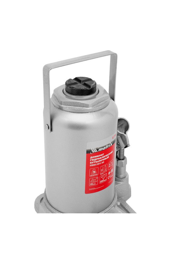 Домкрат гидравлический бутылочный, 20 т, h подъема 244-449 мм Matrix