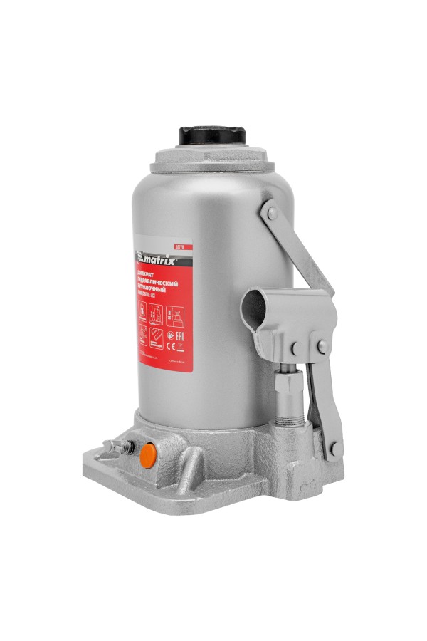Домкрат гидравлический бутылочный, 20 т, h подъема 244-449 мм Matrix