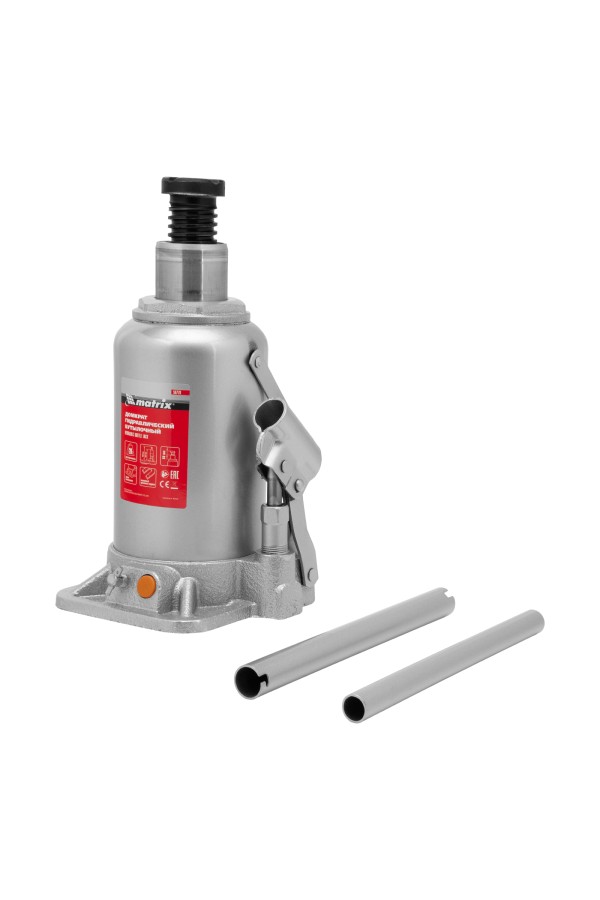 Домкрат гидравлический бутылочный, 20 т, h подъема 244-449 мм Matrix