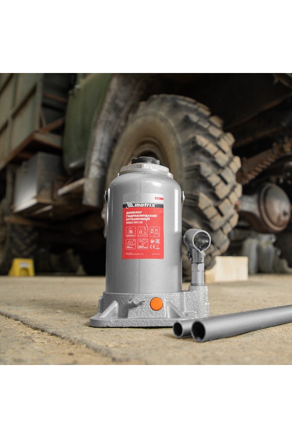 Домкрат гидравлический бутылочный, 20 т, h подъема 244-449 мм Matrix