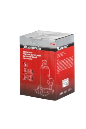 Домкрат гидравлический бутылочный, 20 т, h подъема 244-449 мм Matrix