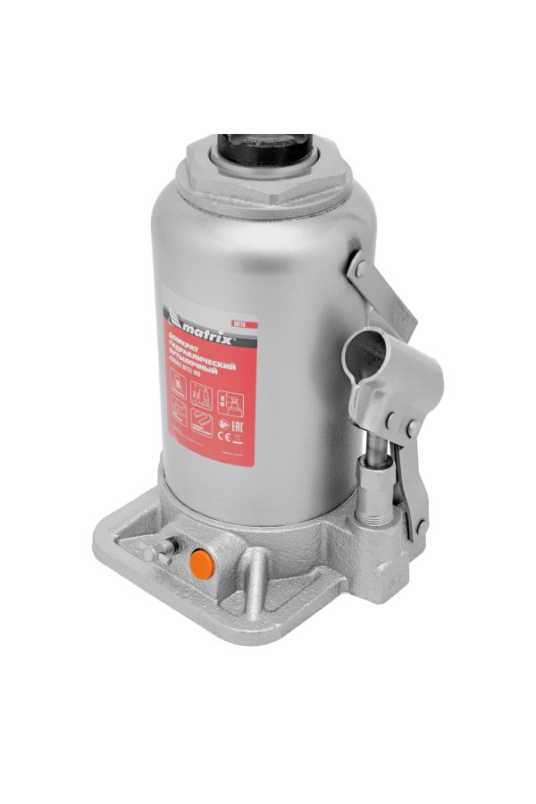 Домкрат гидравлический бутылочный, 20 т, h подъема 244-449 мм Matrix
