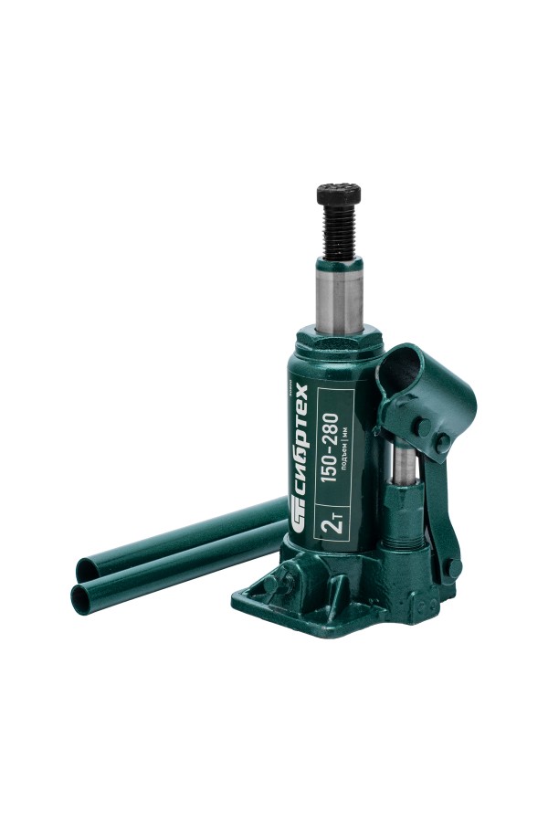 Домкрат гидравлический бутылочный, 2 т, 150-280 мм Сибртех