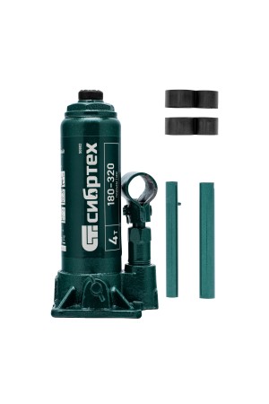 Домкрат гидравлический бутылочный, 4 т, 180-320 мм Сибртех