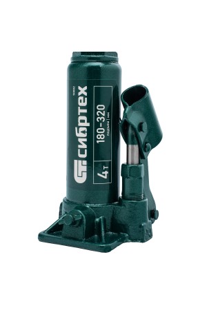 Домкрат гидравлический бутылочный, 4 т, 180-320 мм Сибртех