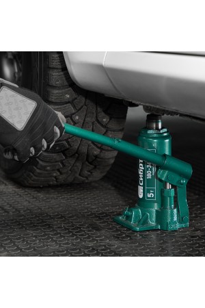 Домкрат гидравлический бутылочный, 5 т, 180-340 мм Сибртех