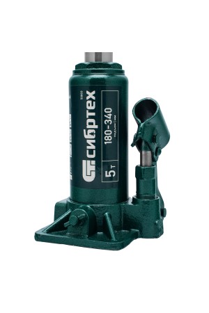 Домкрат гидравлический бутылочный, 5 т, 180-340 мм Сибртех