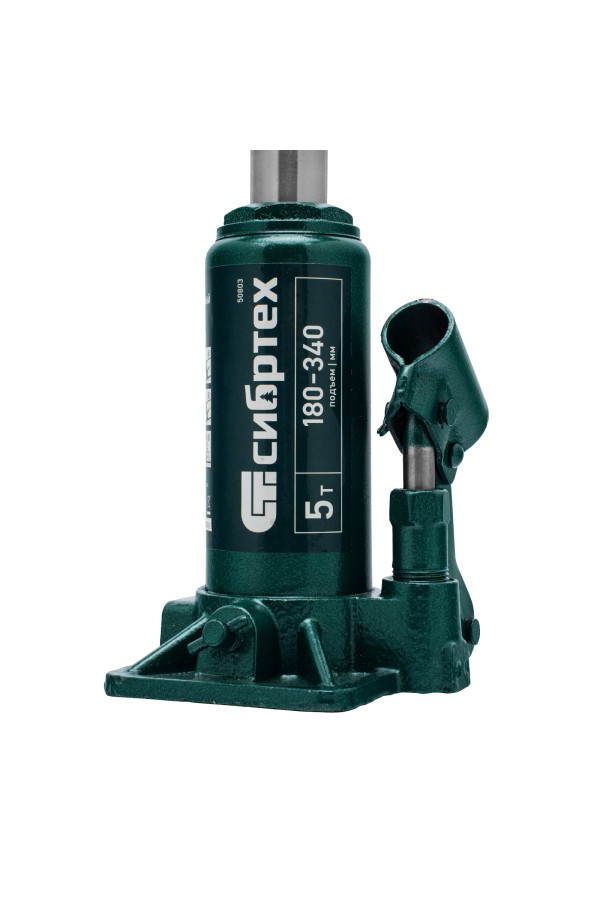 Домкрат гидравлический бутылочный, 5 т, 180-340 мм Сибртех