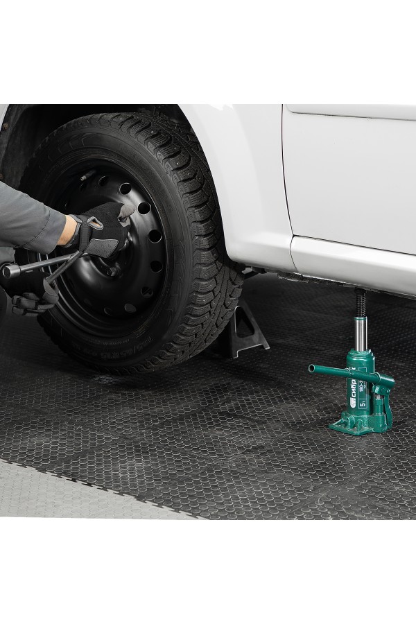 Домкрат гидравлический бутылочный, 5 т, 180-340 мм Сибртех