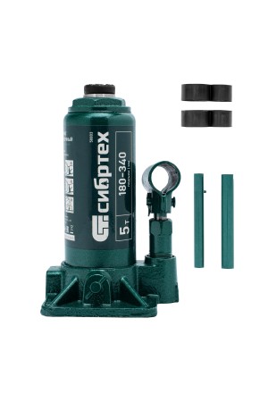 Домкрат гидравлический бутылочный, 5 т, 180-340 мм Сибртех