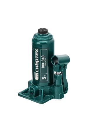 Домкрат гидравлический бутылочный, 5 т, 180-340 мм Сибртех