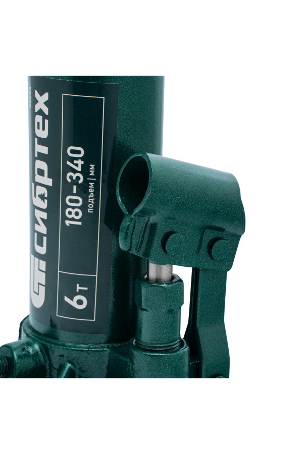 Домкрат гидравлический бутылочный, 6 т, 180-340 мм Сибртех