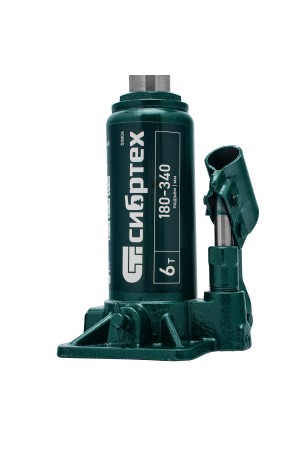 Домкрат гидравлический бутылочный, 6 т, 180-340 мм Сибртех