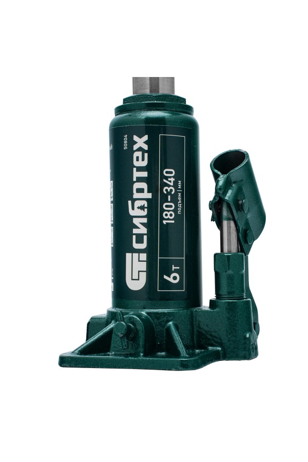 Домкрат гидравлический бутылочный, 6 т, 180-340 мм Сибртех