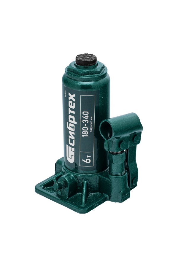 Домкрат гидравлический бутылочный, 6 т, 180-340 мм Сибртех