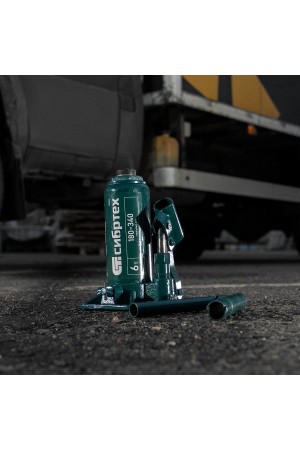 Домкрат гидравлический бутылочный, 6 т, 180-340 мм Сибртех