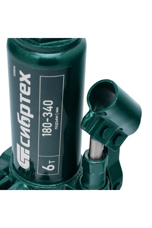 Домкрат гидравлический бутылочный, 6 т, 180-340 мм Сибртех