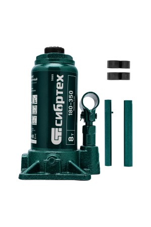 Домкрат гидравлический бутылочный, 8 т, 180-350 мм Сибртех