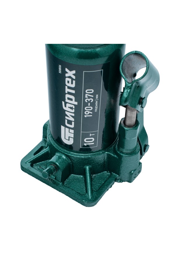 Домкрат гидравлический бутылочный, 10 т, 190-370 мм Сибртех