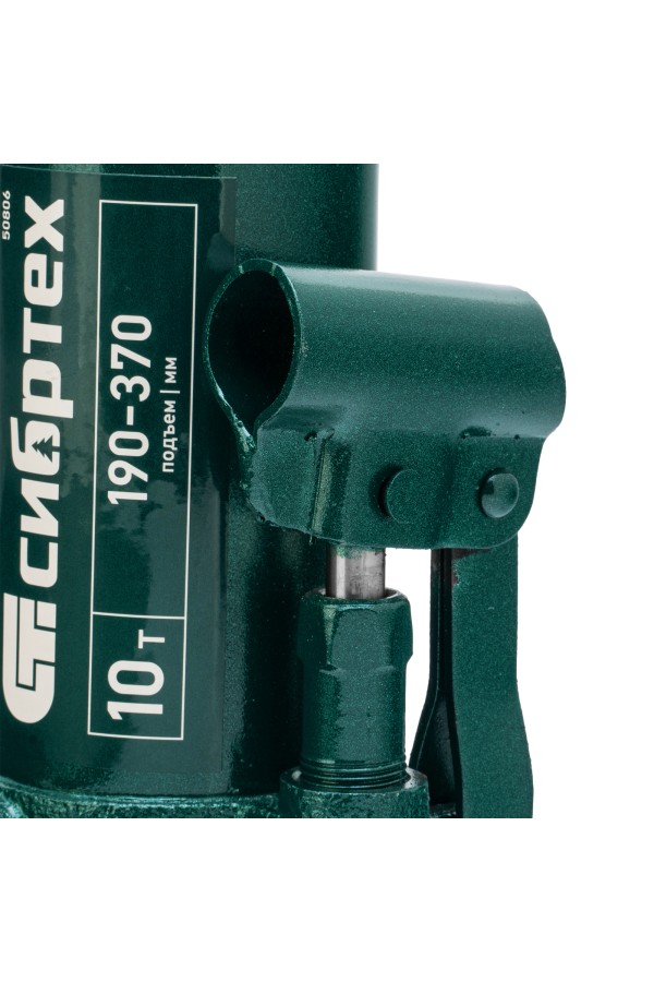 Домкрат гидравлический бутылочный, 10 т, 190-370 мм Сибртех