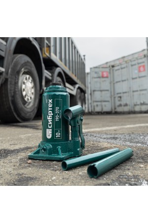 Домкрат гидравлический бутылочный, 10 т, 190-370 мм Сибртех