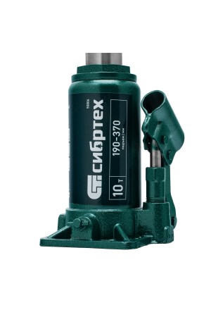 Домкрат гидравлический бутылочный, 10 т, 190-370 мм Сибртех