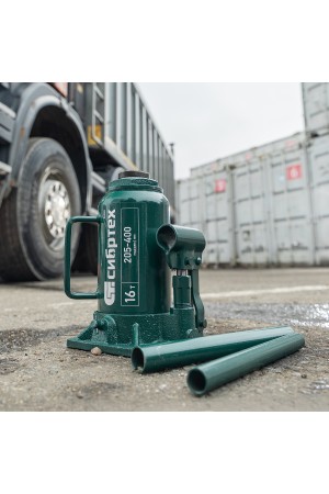 Домкрат гидравлический бутылочный, 16 т, 205-400 мм Сибртех