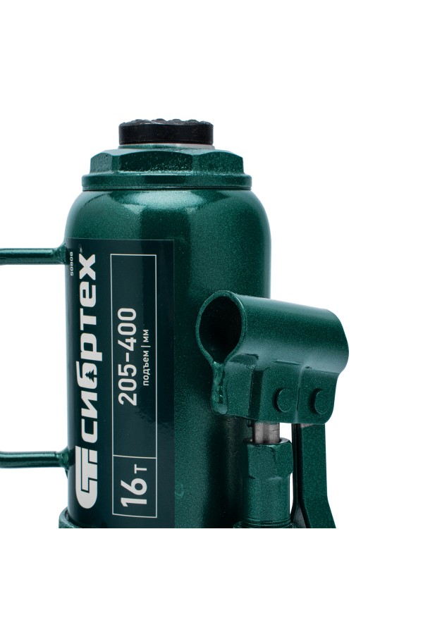 Домкрат гидравлический бутылочный, 16 т, 205-400 мм Сибртех