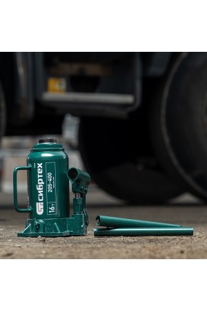 Домкрат гидравлический бутылочный, 16 т, 205-400 мм Сибртех