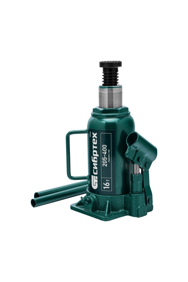 Домкрат гидравлический бутылочный, 16 т, 205-400 мм Сибртех